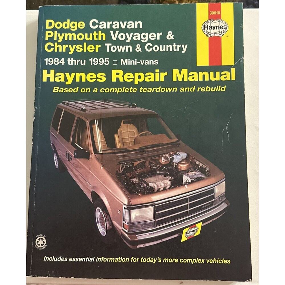 HAYNES 30010 Repair MANUAL 1984-1995 Dodge Caravan Plymouth Voyager Chrysler